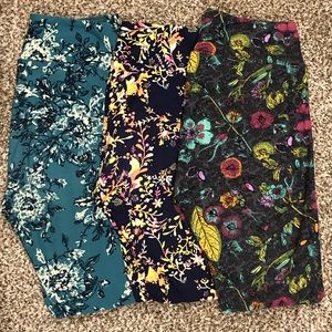 3 pairs LuLaRoe Leggings